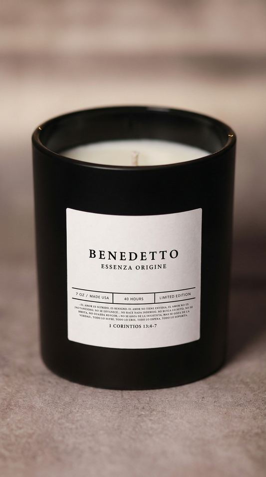 Luxury candle Essenza Origine Benedetto