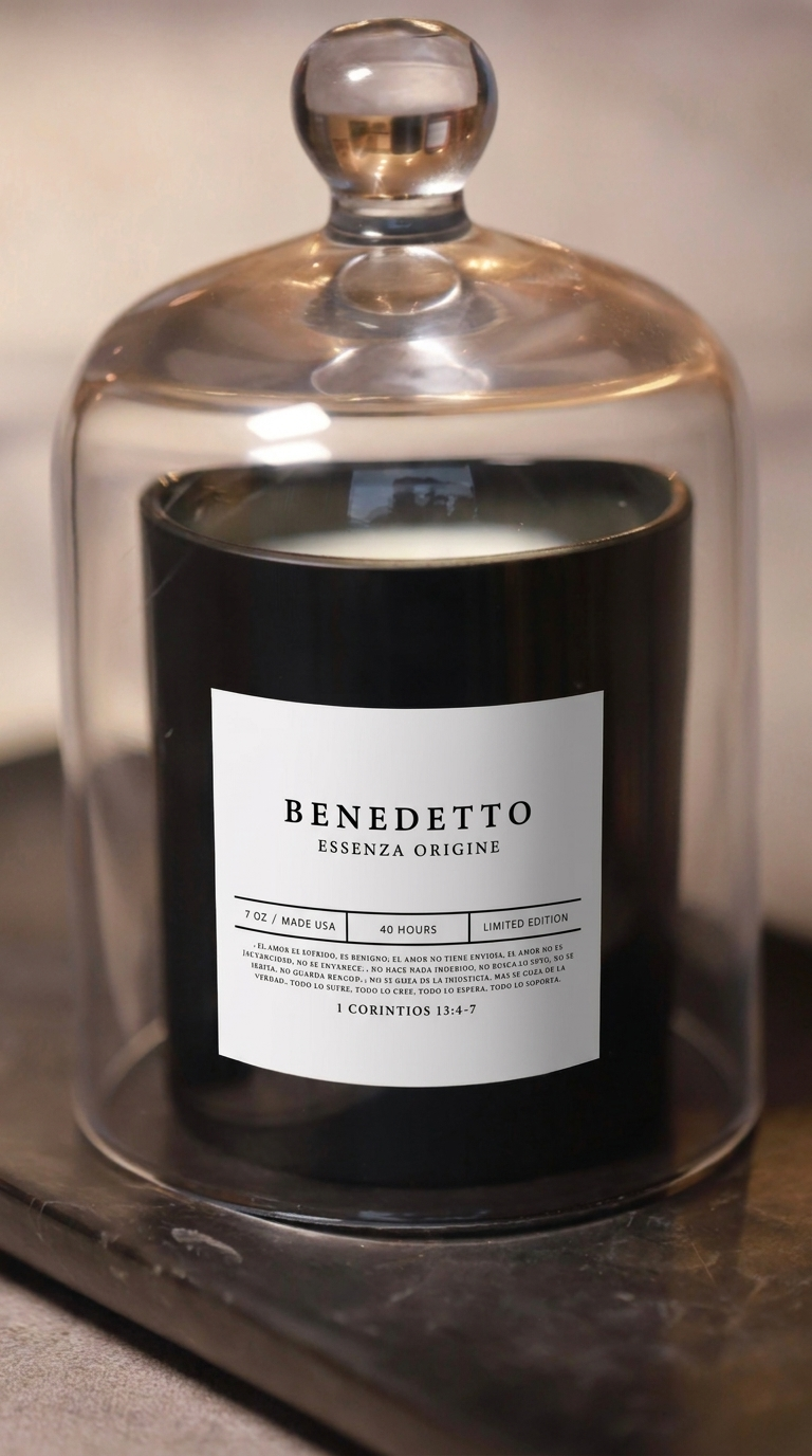 Luxury candle Essenza Origine Benedetto